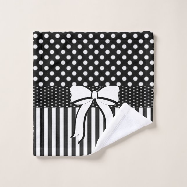 Ensembles de serviettes de salle de bain à rayures (Gant de toilette)