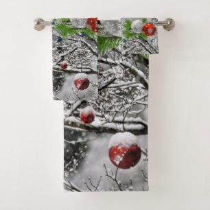 Ensembles de serviettes de salle de bain de Noël