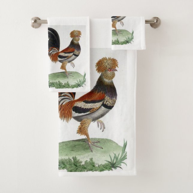 Ensembles de serviettes de salle de bain Oiseaux f (En situation)