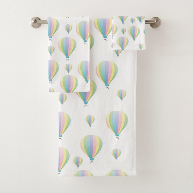 Ensembles de serviettes de salle de bain Pastel Pa (En situation)