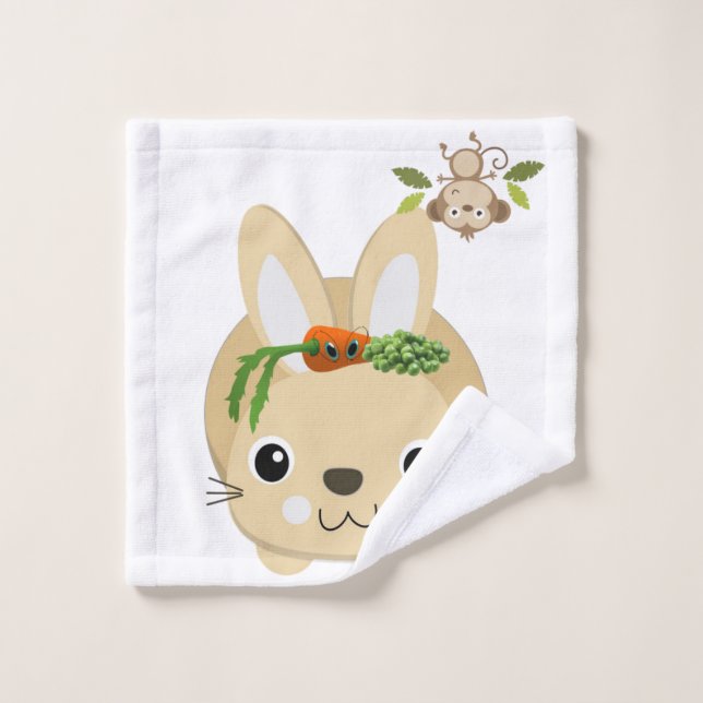 Ensembles de serviettes de salle de bain Singe Lap (Gant de toilette)