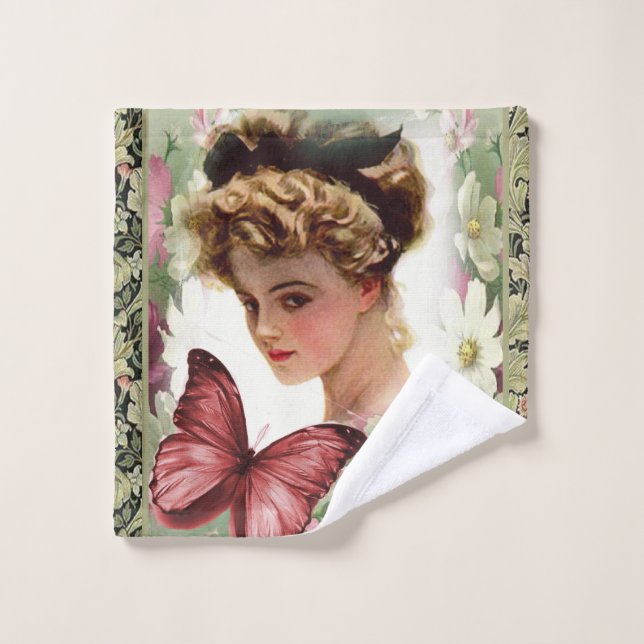 Ensembles de serviettes de salle de bain vertes vi (Gant de toilette)