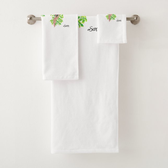 Ensembles de serviettes : Oiseaux exotiques  (En situation)