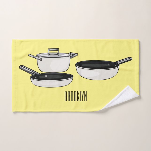 Ensembles d'ustensiles de cuisine illustration de  (Serviette à main)