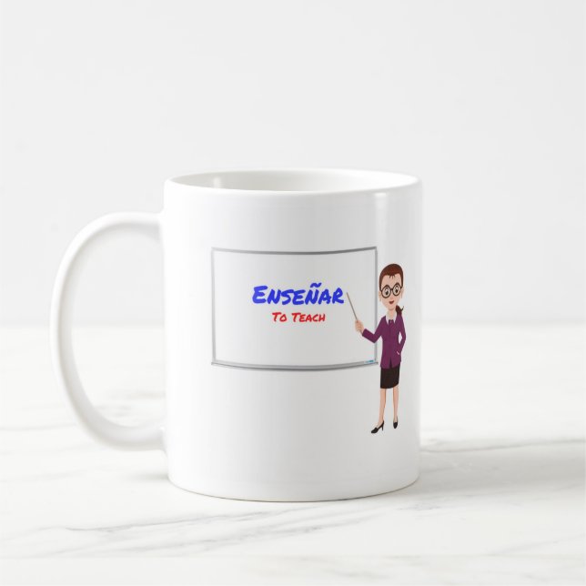 Enseñar - tasse espagnole de professeur (Gauche)