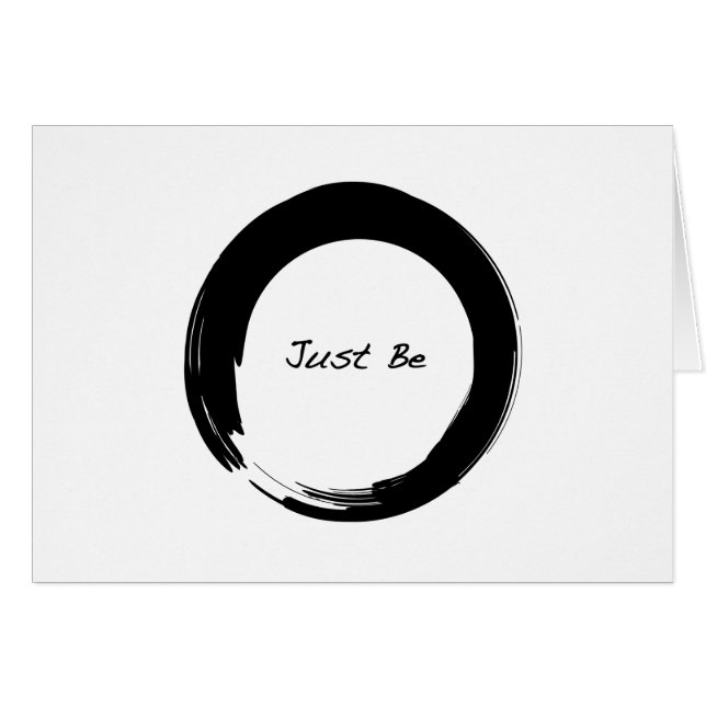 Enso avec Juste Être (Devant horizontal)