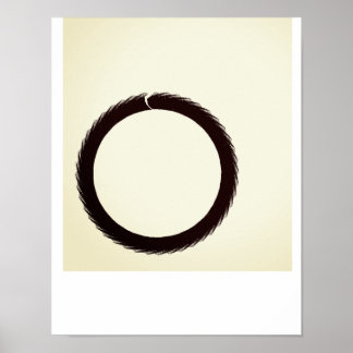 Enso Circle mathématique bouddhiste, Poster (Matte