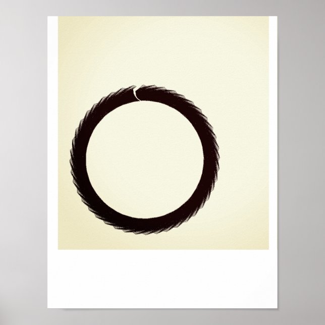 Enso Circle mathématique bouddhiste, Poster (Matte (Devant)