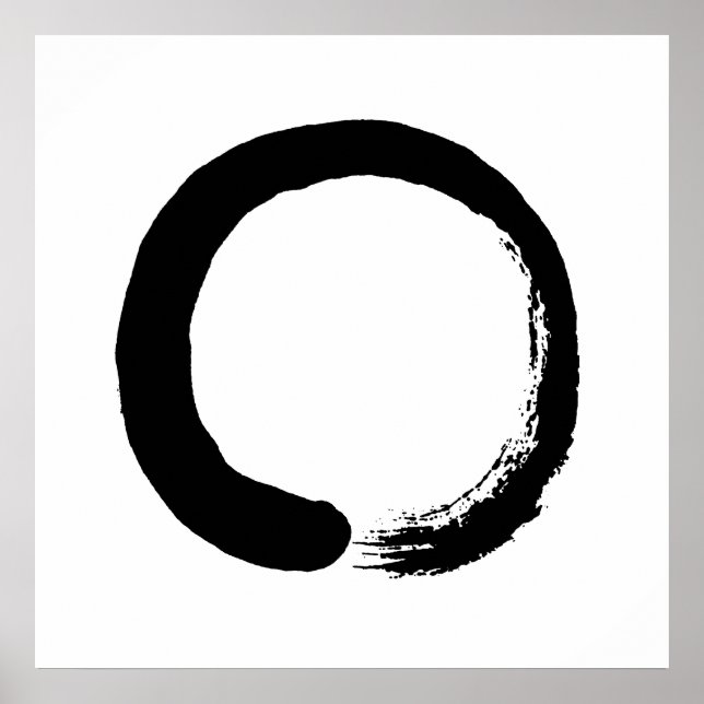 Enso Circle Zen Calligraphy Poster (Devant)