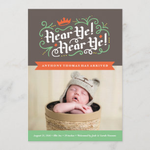 Entendez le YE ! Entendez le YE ! Faire-part de