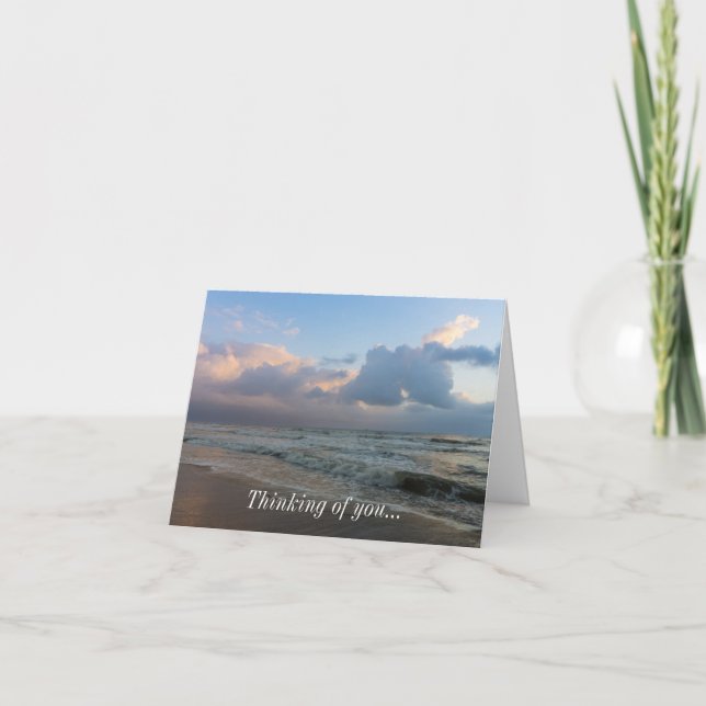 Entendez Les Vagues Penser À Votre Carte (Devant)