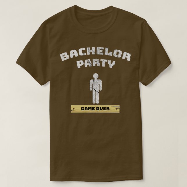 Enterrement de vie de garçon T-shirt Enterrement d (Design devant)