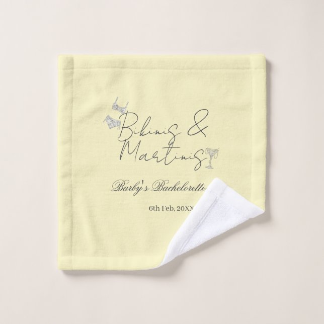 enterrement de vie de jeune fille Bikins & Martini (Gant de toilette)