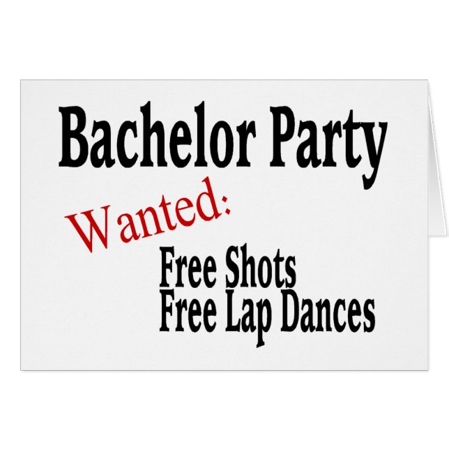 Enterrement de vie de jeune garçon (Devant horizontal)