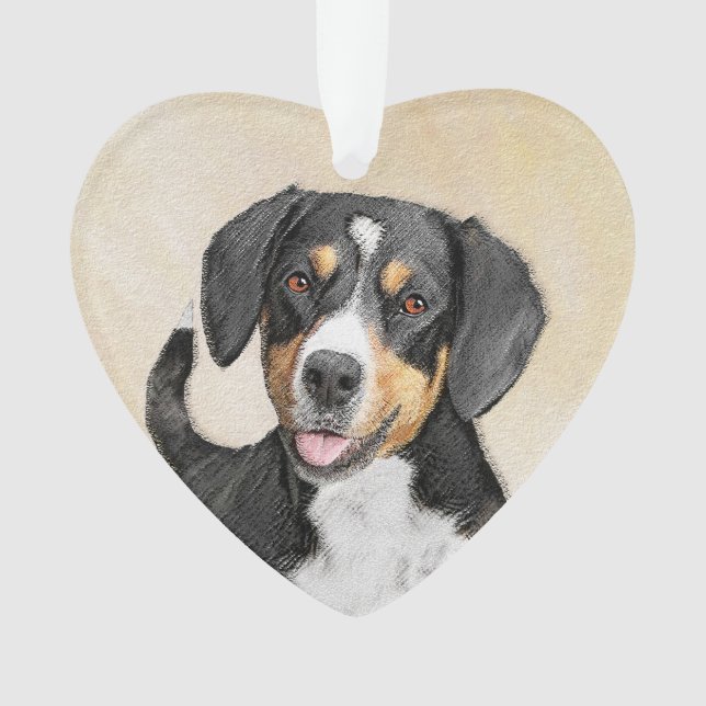 Entlebucher Mountain Dog Peinture - Art original (devant)