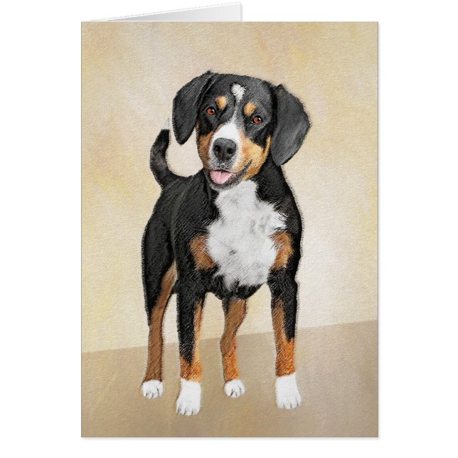Entlebucher Mountain Dog Peinture - Art original (Devant)