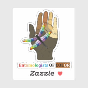 Entomologiste des autocollants de vinyle couleur