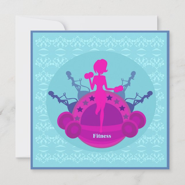 entraînement de filles en forme Invitation (Devant)