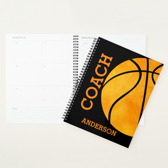 Entraîneur de basket-ball Personnalisé orange et n (Devant avec enveloppe)