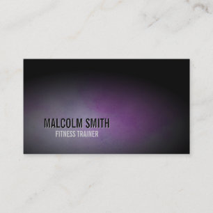 Entraîneur de fitness Carte de visite Sports Dark 