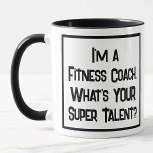 Entraîneur De Fitness Super Talent. Mug à café à d