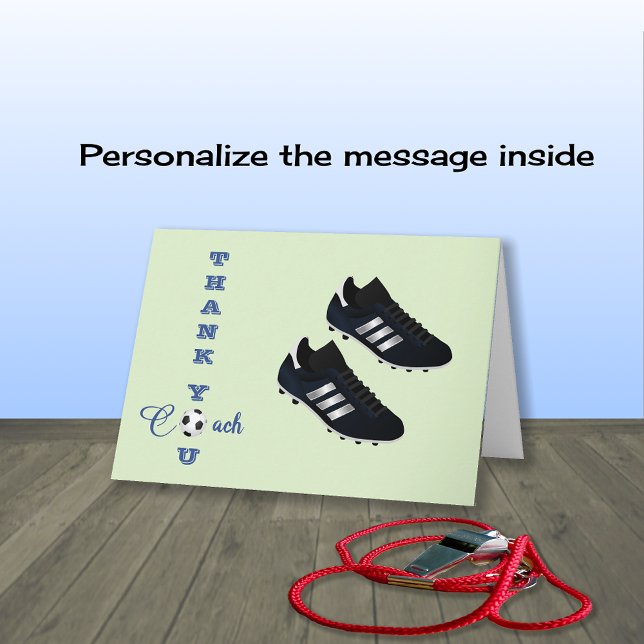 Entraîneur de football carte de remerciements de s (Créateur téléchargé)