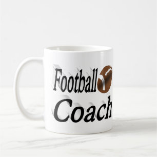 Entraîneur de football demi-texte Café Mug
