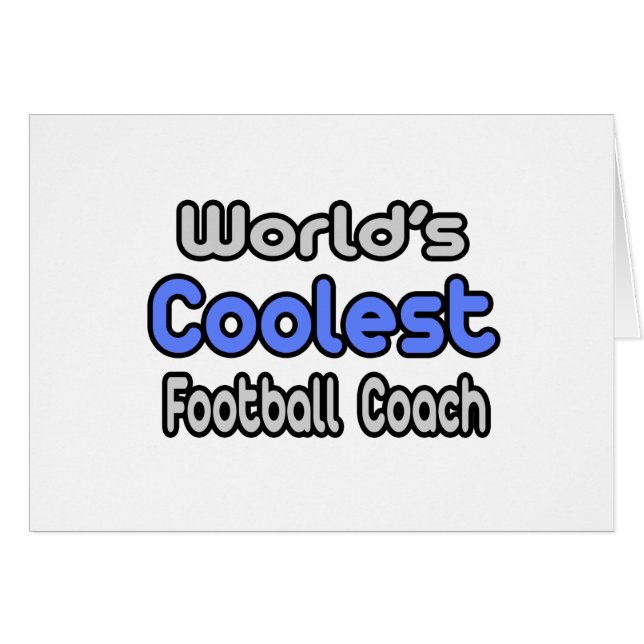 Entraîneur de football le plus cool du monde (Devant horizontal)