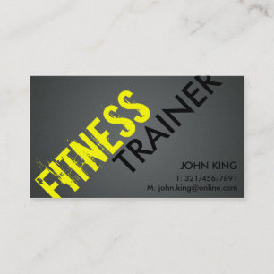 Entraîneur de forme physique - cartes de visite