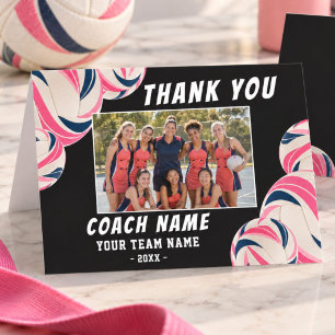 Entraîneur de Netball Merci Photo d'Équipe Personn