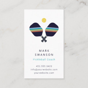 Entraîneur de Pickleball + Carte de visite de form