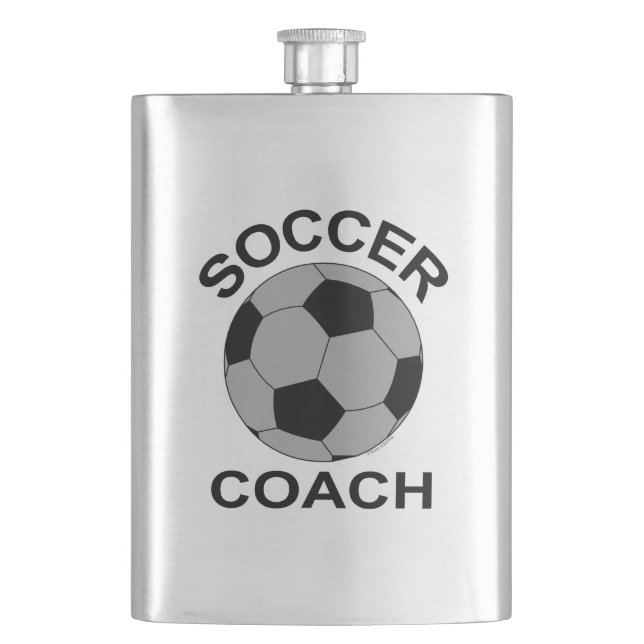 Entraîneur de soccer Gris Classique Flacon (devant)