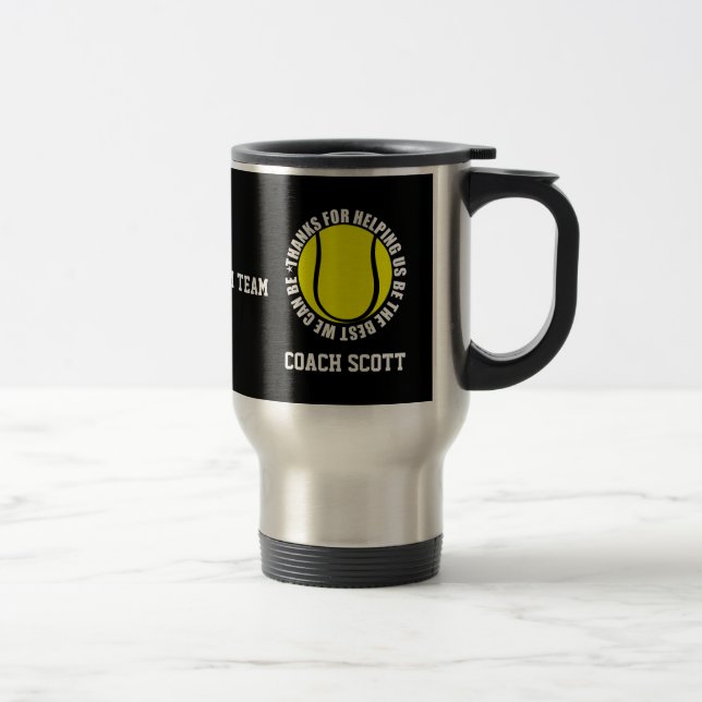 Entraîneur de tennis d'Merci Travel Mug (Droit)