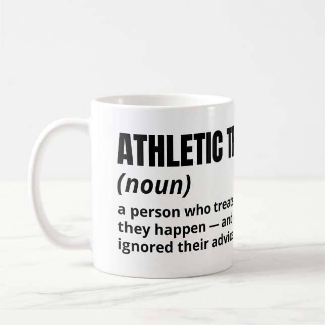 Entraîneur sportif Drôle Définition Café Mug (Gauche)