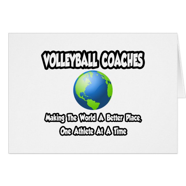 Entraîneurs de volley-ball...Faire du monde un end (Devant horizontal)