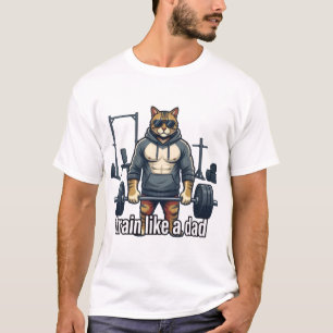 Entraînez-vous comme un papa - T-shirt drôle de ch