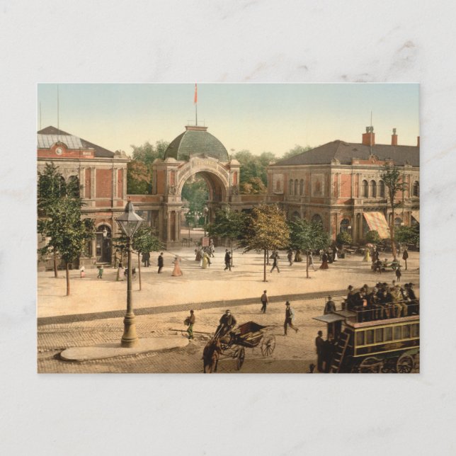 Entrée du parc Tivoli Carte postale Copenhague (Devant)
