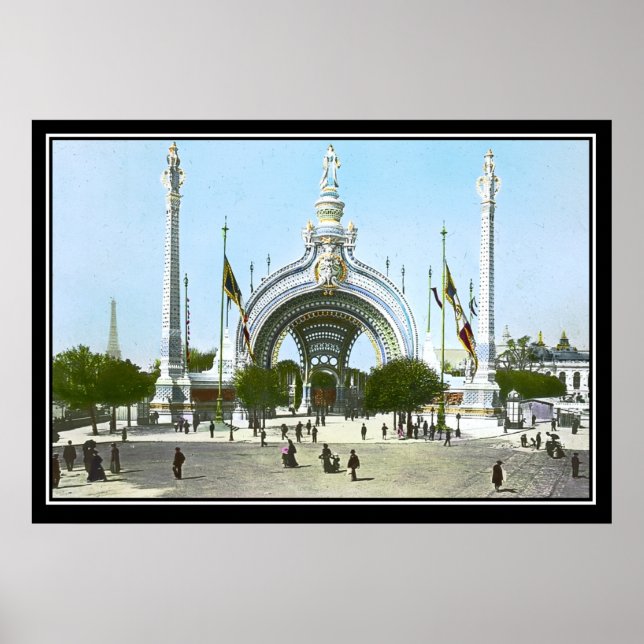 Entrée du Poster vintage Paris Expo 1900 (Devant)