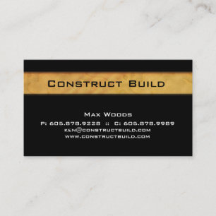 Entrepreneur en construction Carte de visite Grain