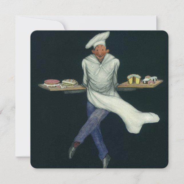 Entreprise alimentaire vintage, boulanger avec des (Devant)