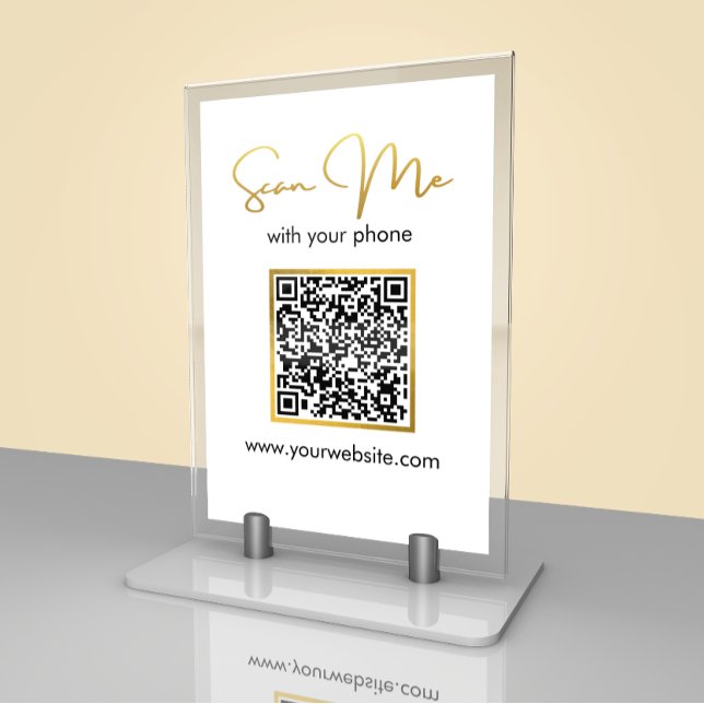 Entreprise | Carte de table de code QR de mariage (Créateur téléchargé)