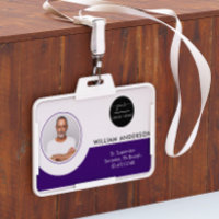 Entreprise de badge de sécurité photo d'employé pe