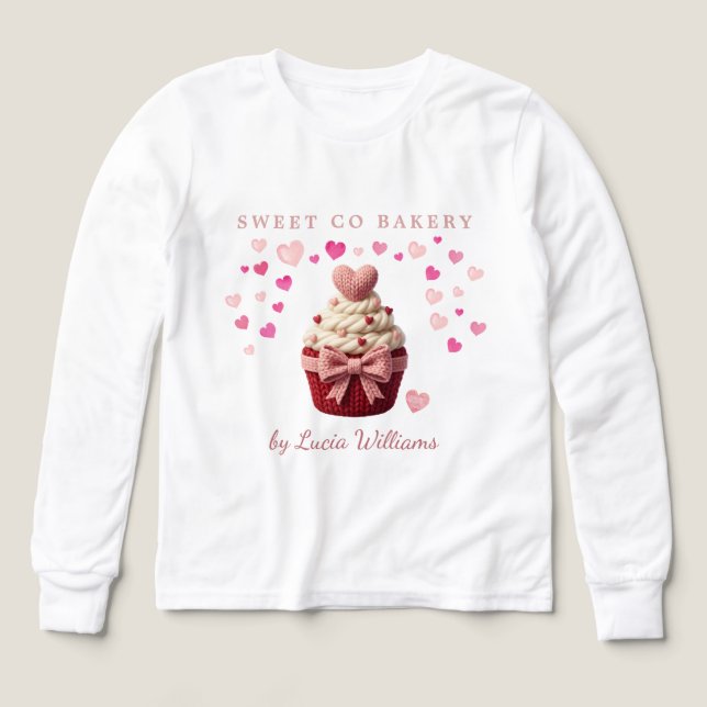 Entreprise de boulangerie de cupcake en crochet fa (Motif recto)
