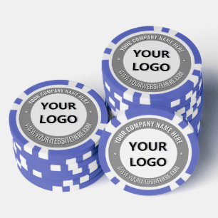 Entreprise de jetons de poker avec logo d'entrepri