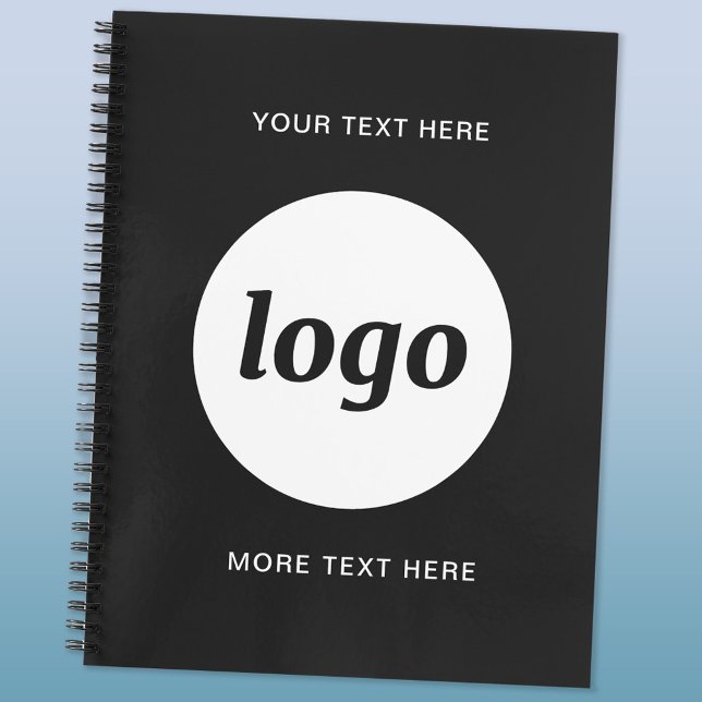 Entreprise de promotion avec logo et texte simple (Logo custom text business promotional planner)