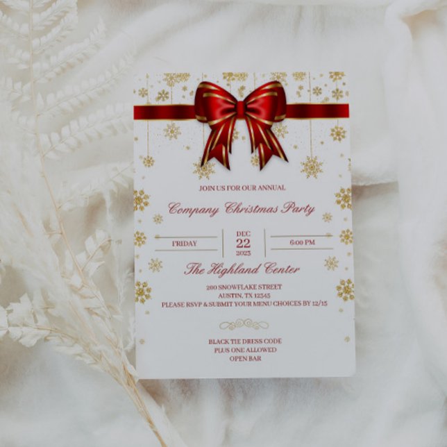 Entreprise Noël Fête Invitation Email Entreprise (Créateur téléchargé)