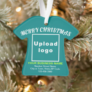 Entreprise Noël Turquoise Chemise verte forme acry