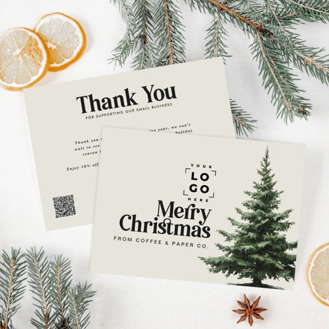 Entreprise Noël votre logo QR Code merci (Créateur téléchargé)