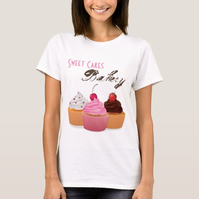 Entreprise T-Shirt Cup Gâteaux Boulangerie Sweet T (Devant)