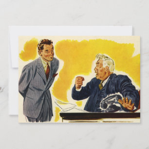 Entreprise Vintage, PDG fou, patron, employé